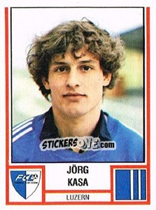 Figurina Jörg Kasa - Football Switzerland 1980-1981 n. 141 - Panini