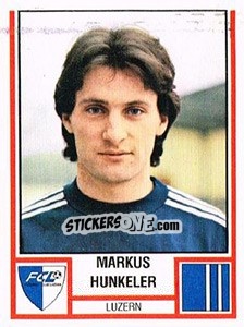 Figurina Markus Hunkeler - Football Switzerland 1980-1981 - Panini