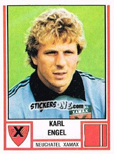 Sticker Karl Engel - Football Switzerland 1980-1981 - Panini