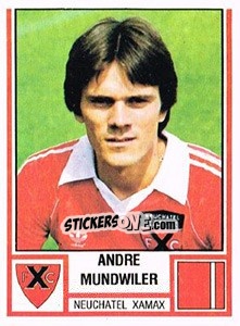 Sticker Andre Mundwiler - Football Switzerland 1980-1981 n. 149 - Panini