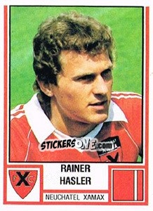 Cromo Rainer Hasler - Football Switzerland 1980-1981 - Panini