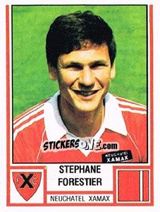 Figurina Stephane Forestier - Football Switzerland 1980-1981 - Panini