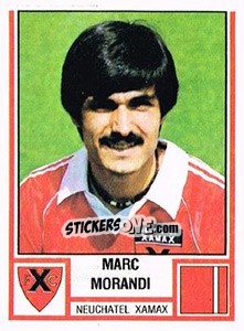 Sticker Marc Morandi - Football Switzerland 1980-1981 - Panini