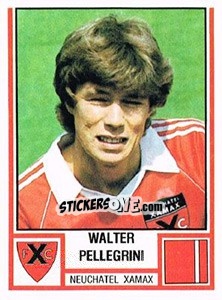 Sticker Walter Pellegrini - Football Switzerland 1980-1981 - Panini
