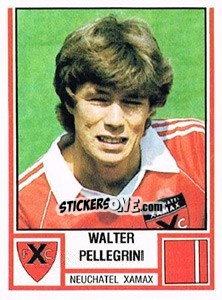 Figurina Walter Pellegrini - Football Switzerland 1980-1981 n. 156 - Panini