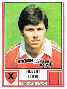 Figurina Robert Lüthi - Football Switzerland 1980-1981 - Panini