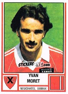 Cromo Yvan Moret - Football Switzerland 1980-1981 - Panini
