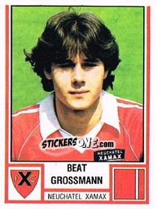 Sticker Beat Grossmann - Football Switzerland 1980-1981 n. 161 - Panini