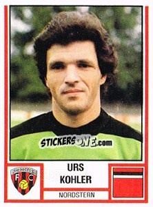 Figurina Urs Kohler - Football Switzerland 1980-1981 - Panini