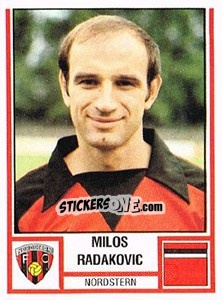 Figurina Milos Radakovic - Football Switzerland 1980-1981 n. 168 - Panini