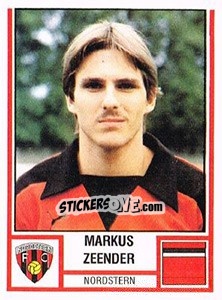 Cromo Markus Zeender - Football Switzerland 1980-1981 - Panini