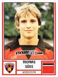 Sticker Thomas Süss - Football Switzerland 1980-1981 - Panini