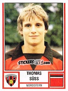 Figurina Thomas Süss - Football Switzerland 1980-1981 - Panini