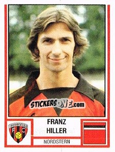 Sticker Franz Hiller - Football Switzerland 1980-1981 - Panini