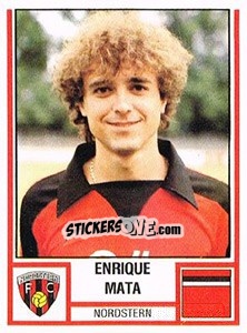 Sticker Enrique Mata - Football Switzerland 1980-1981 - Panini