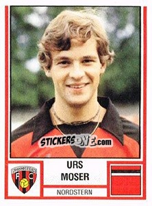 Cromo Urs Moser - Football Switzerland 1980-1981 - Panini