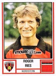 Figurina Roger Ries - Football Switzerland 1980-1981 - Panini