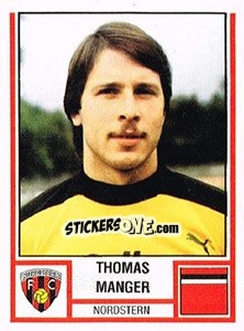 Cromo Thomas Manger - Football Switzerland 1980-1981 - Panini