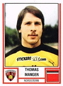 Figurina Thomas Manger - Football Switzerland 1980-1981 n. 182 - Panini