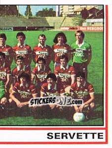 Sticker Mannschaft (puzzle 2) - Football Switzerland 1980-1981 n. 185 - Panini
