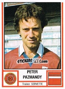 Sticker Peter Pazmandy - Football Switzerland 1980-1981 - Panini