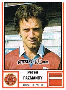 Sticker Peter Pazmandy - Football Switzerland 1980-1981 n. 186 - Panini