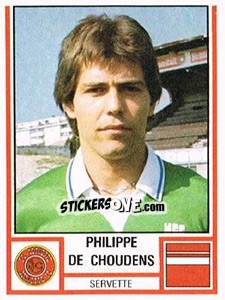 Figurina Philippe de Choudens - Football Switzerland 1980-1981 - Panini