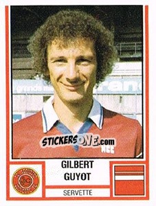 Sticker Gilbert Guyot - Football Switzerland 1980-1981 - Panini