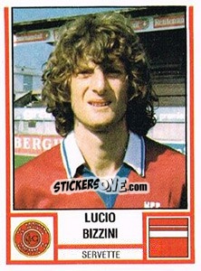 Sticker Lucio Bizzini - Football Switzerland 1980-1981 - Panini