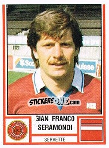Figurina Gian Franco Seramondi - Football Switzerland 1980-1981 - Panini