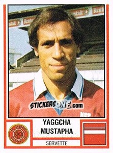 Cromo Yaggcha Mustapha - Football Switzerland 1980-1981 - Panini