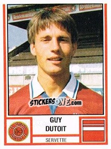 Sticker Guy Dutoit - Football Switzerland 1980-1981 - Panini