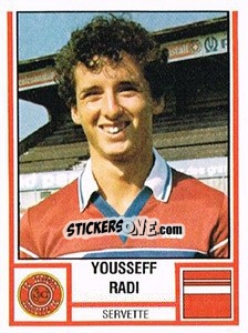 Figurina Yousseff Radi - Football Switzerland 1980-1981 - Panini