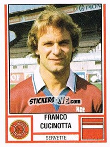 Cromo Franco Cucinotta - Football Switzerland 1980-1981 - Panini