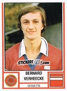 Cromo Bernard Verheecke - Football Switzerland 1980-1981 - Panini