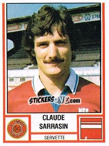 Sticker Claude Sarrasin - Football Switzerland 1980-1981 - Panini