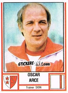 Sticker Oscar Arce - Football Switzerland 1980-1981 - Panini