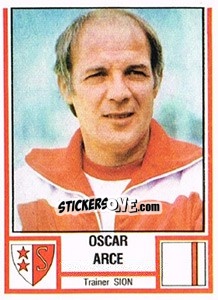 Sticker Oscar Arce - Football Switzerland 1980-1981 n. 206 - Panini