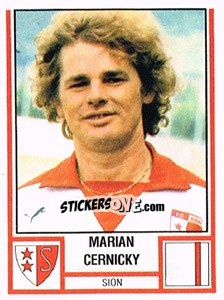 Cromo Marian Cernicky - Football Switzerland 1980-1981 - Panini