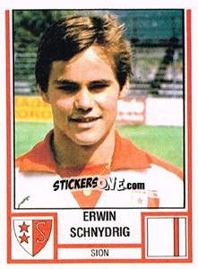 Sticker Erwin Schnydrig - Football Switzerland 1980-1981 - Panini