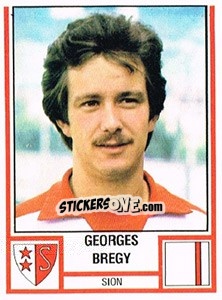 Cromo Georges Bregy - Football Switzerland 1980-1981 - Panini