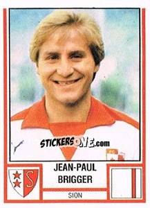 Cromo Jean-Paul Brigger - Football Switzerland 1980-1981 - Panini