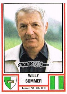 Cromo Willy Sommer - Football Switzerland 1980-1981 - Panini