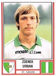 Sticker Zdenek Urban - Football Switzerland 1980-1981 - Panini