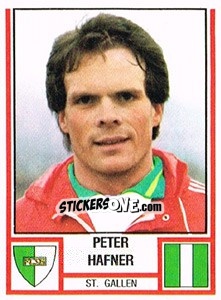 Figurina Peter Hafner - Football Switzerland 1980-1981 - Panini