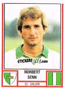 Sticker Norbert Senn - Football Switzerland 1980-1981 - Panini