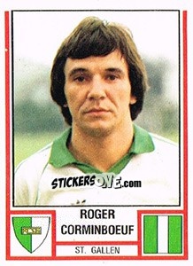 Cromo Roger Corminboeuf - Football Switzerland 1980-1981 - Panini