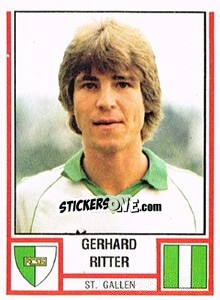 Figurina Gerhard Ritter - Football Switzerland 1980-1981 - Panini