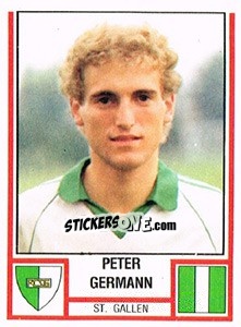 Cromo Peter Germann - Football Switzerland 1980-1981 - Panini
