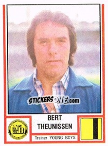 Cromo Bert Theunissen - Football Switzerland 1980-1981 - Panini